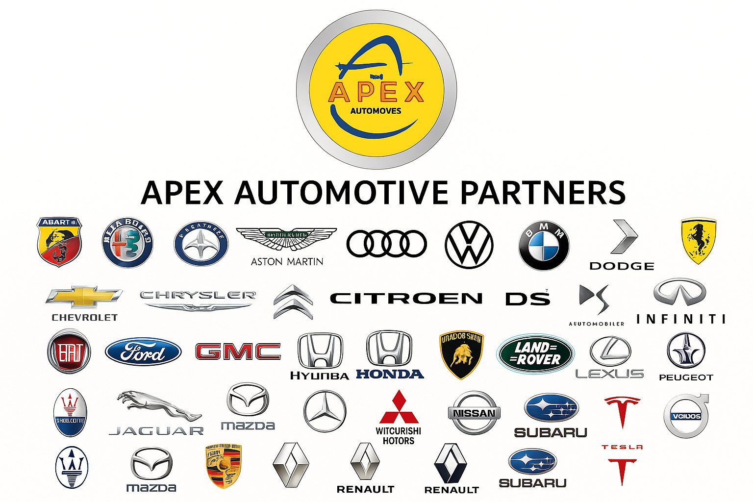 Apex automotive partners — partner brand board